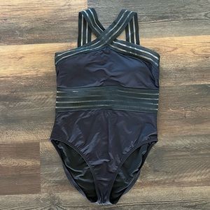 Kenneth Cole New York Black One Piece Bathing Suit